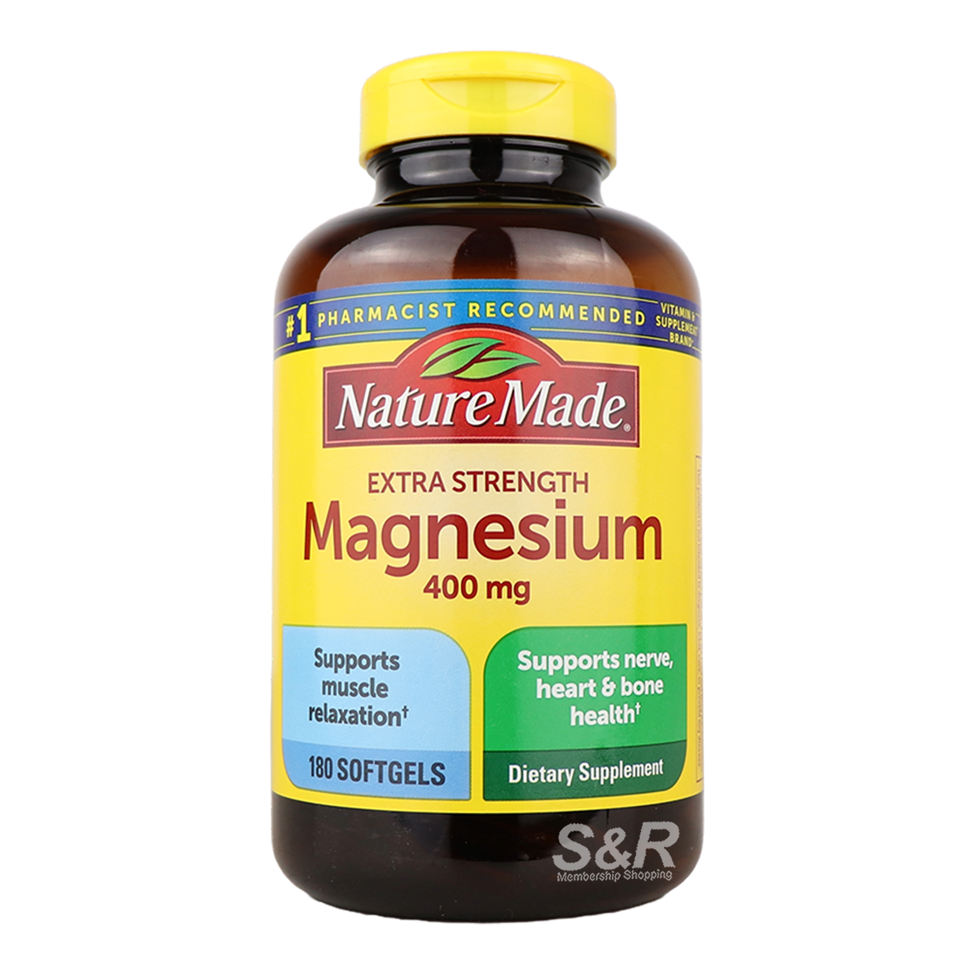 Nature Made Magnesium 400mg 180 Softgels